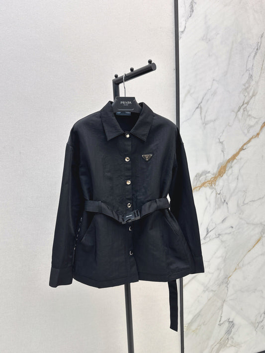 Pra New Shirt-style functional button jacket