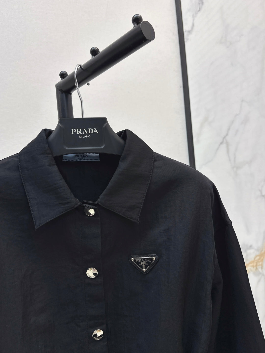 Pra New Shirt-style functional button jacket