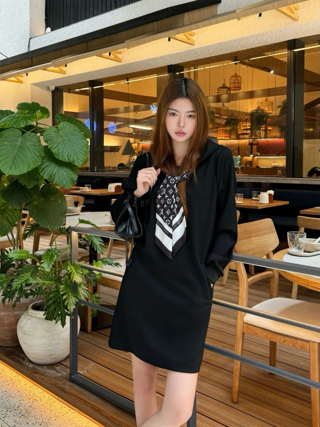 Louis  New Hooded sweatshirt dress