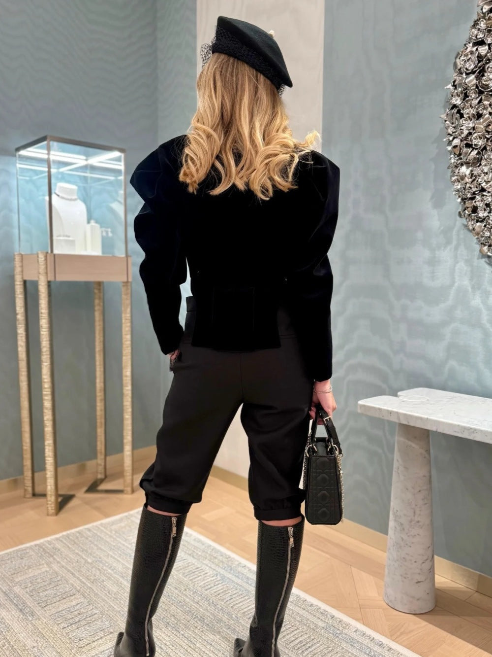 CD  New Square collar short coat