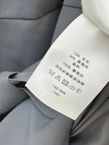 CD New Stand collar belt dress