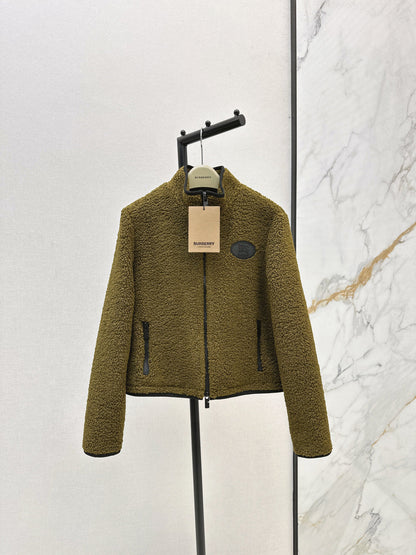 Bur New Teddy Bear Stand Collar Jacket