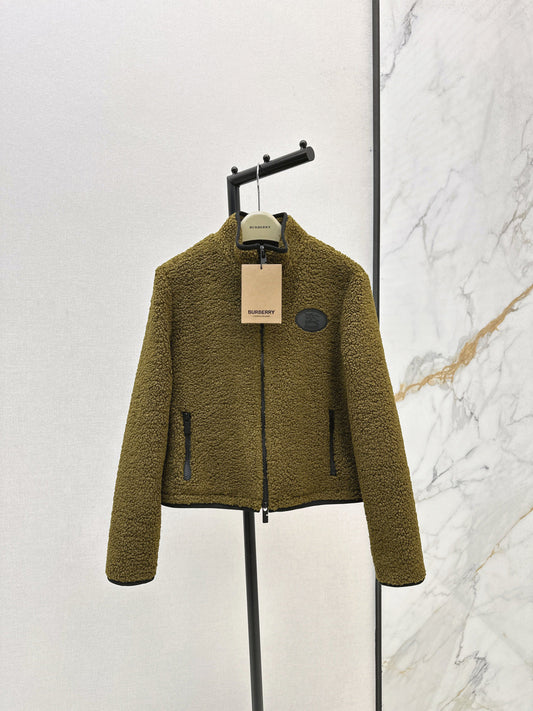 Bur New Teddy Bear Stand Collar Jacket