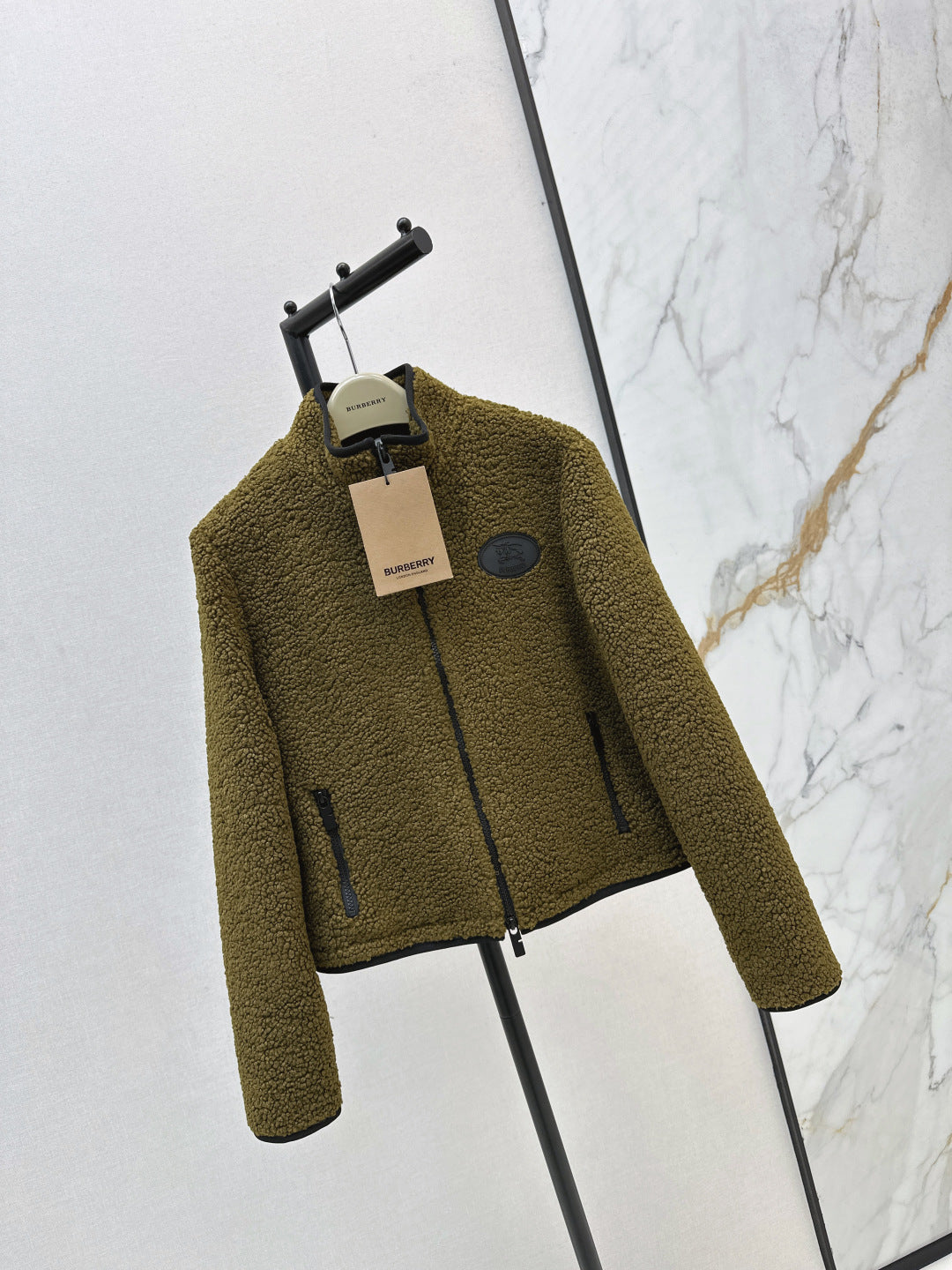 Bur New Teddy Bear Stand Collar Jacket