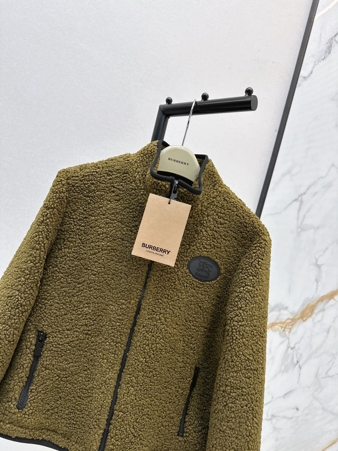 Bur New Teddy Bear Stand Collar Jacket