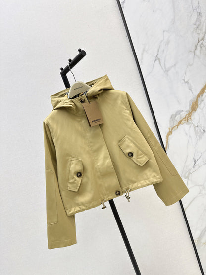 Bur New Hooded short windbreaker jacket