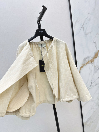 Fend New Printed cape coat