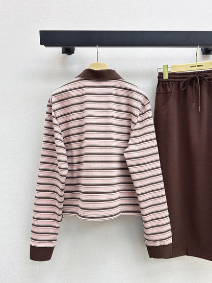 Miu New striped casual suit