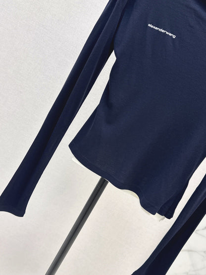 Miu New Fake two-piece design bottoming shirt