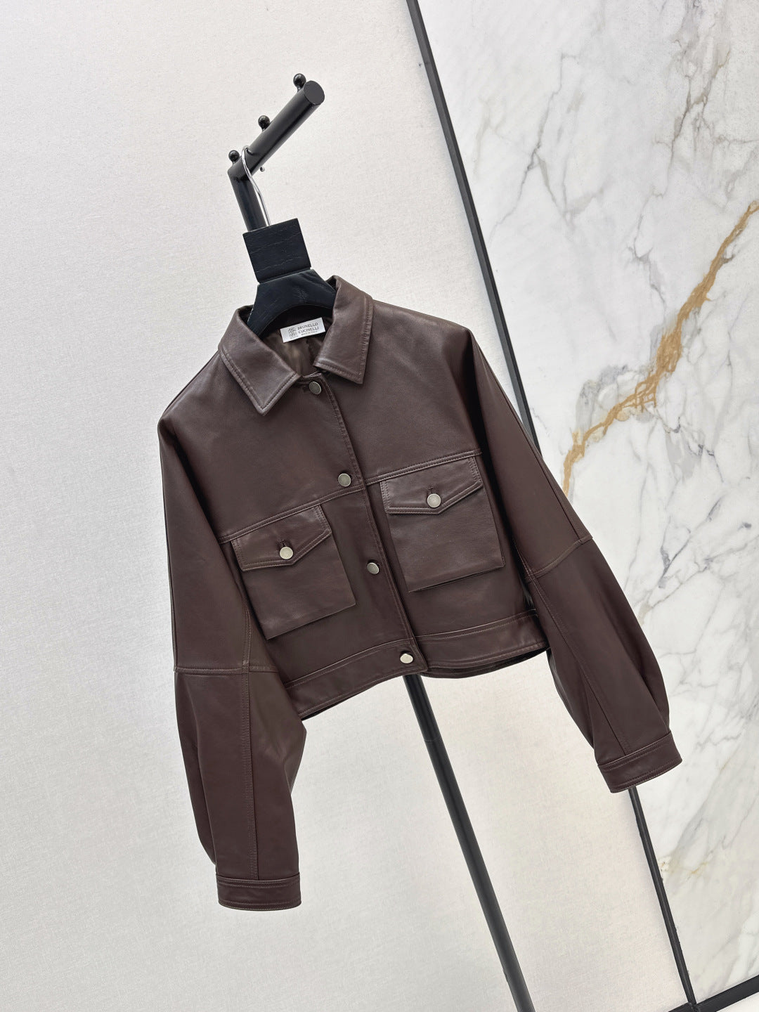 Brune New leather jacket