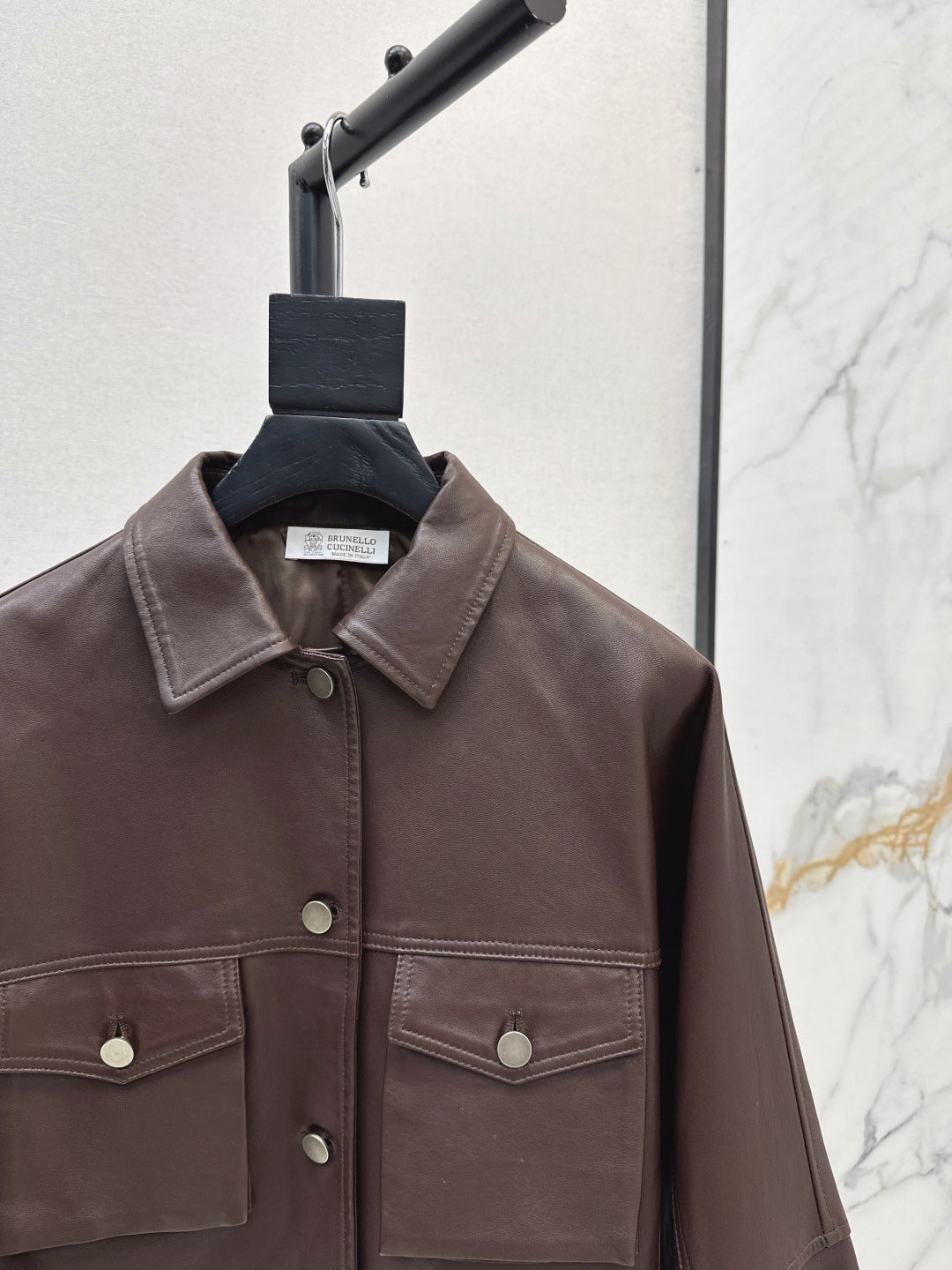 Brune New leather jacket