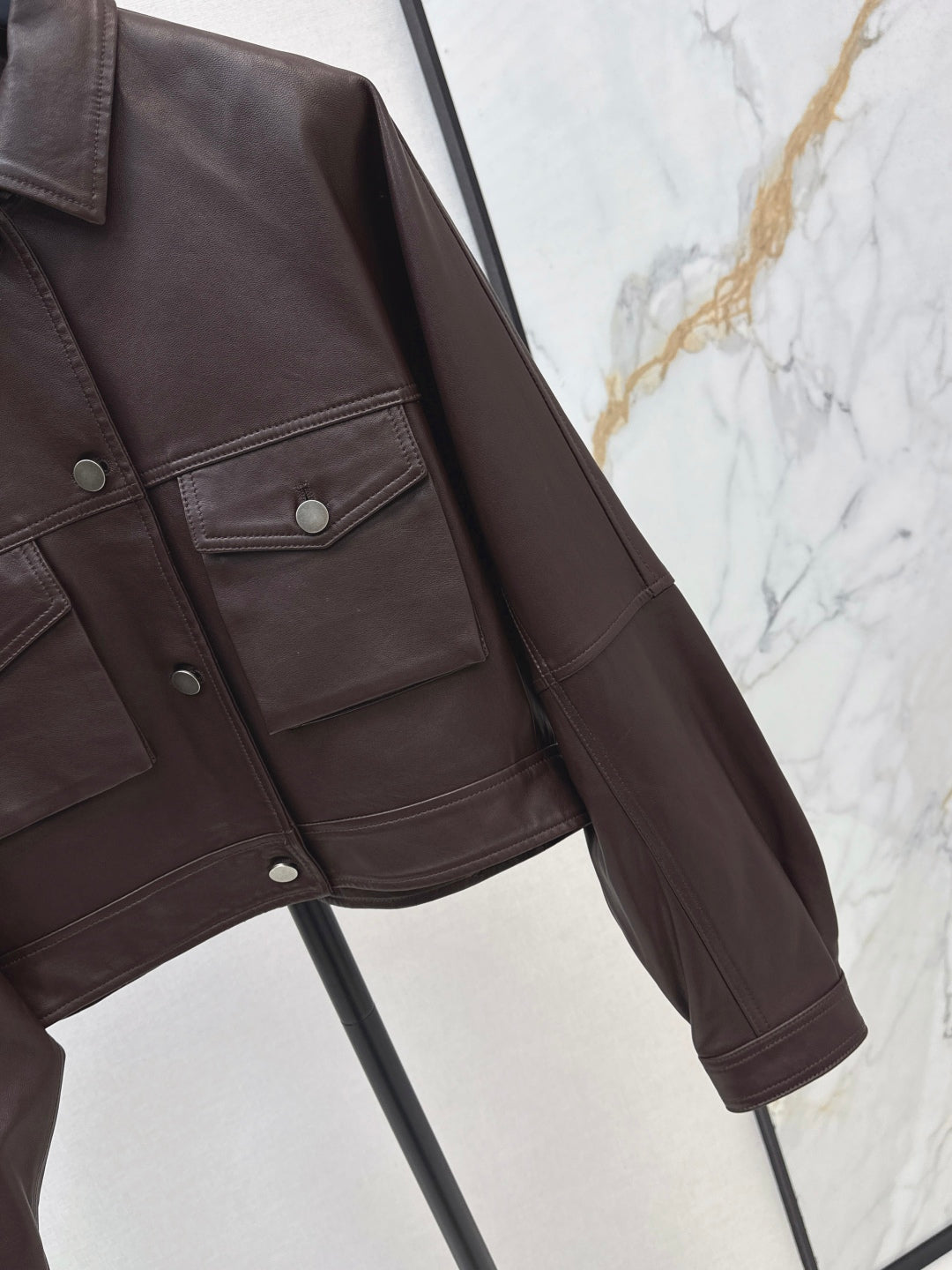 Brune New leather jacket