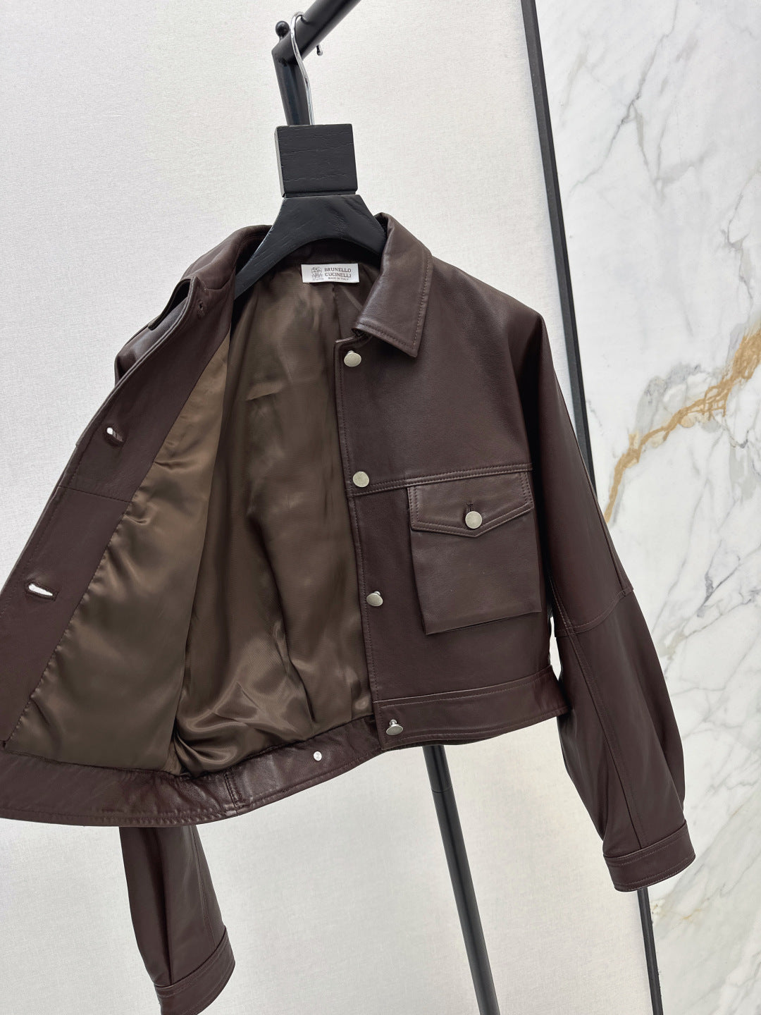 Brune New leather jacket