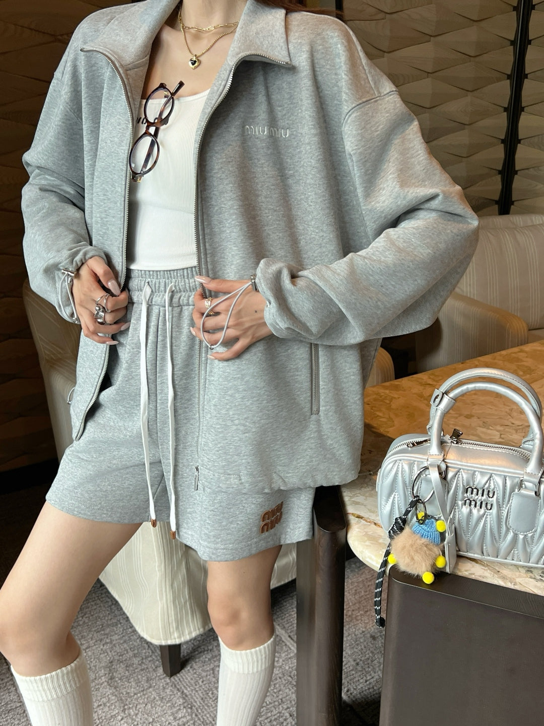 Miu New embroidery suit