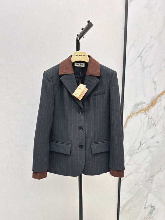 Miu New striped blazer