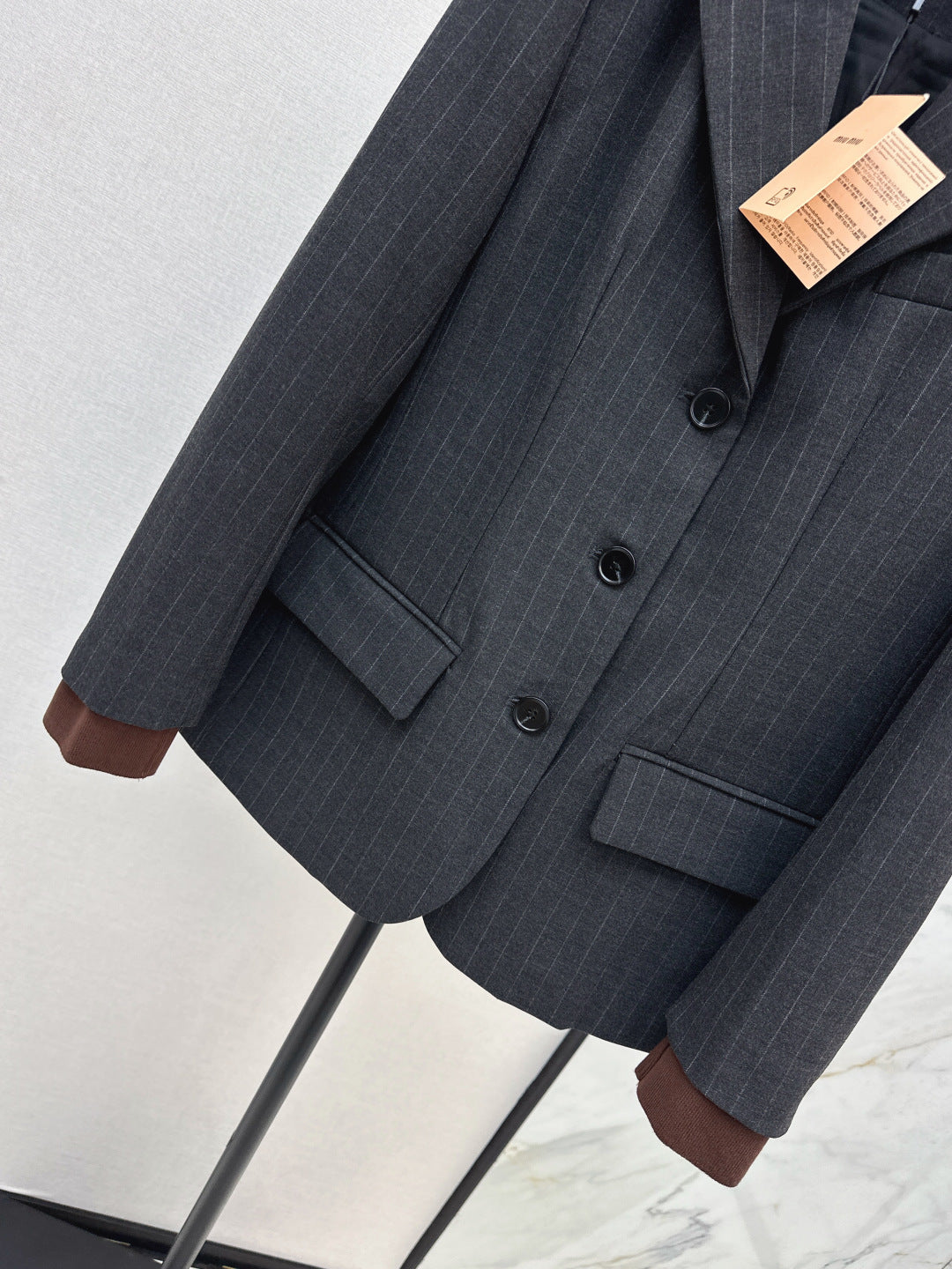 Miu New striped blazer