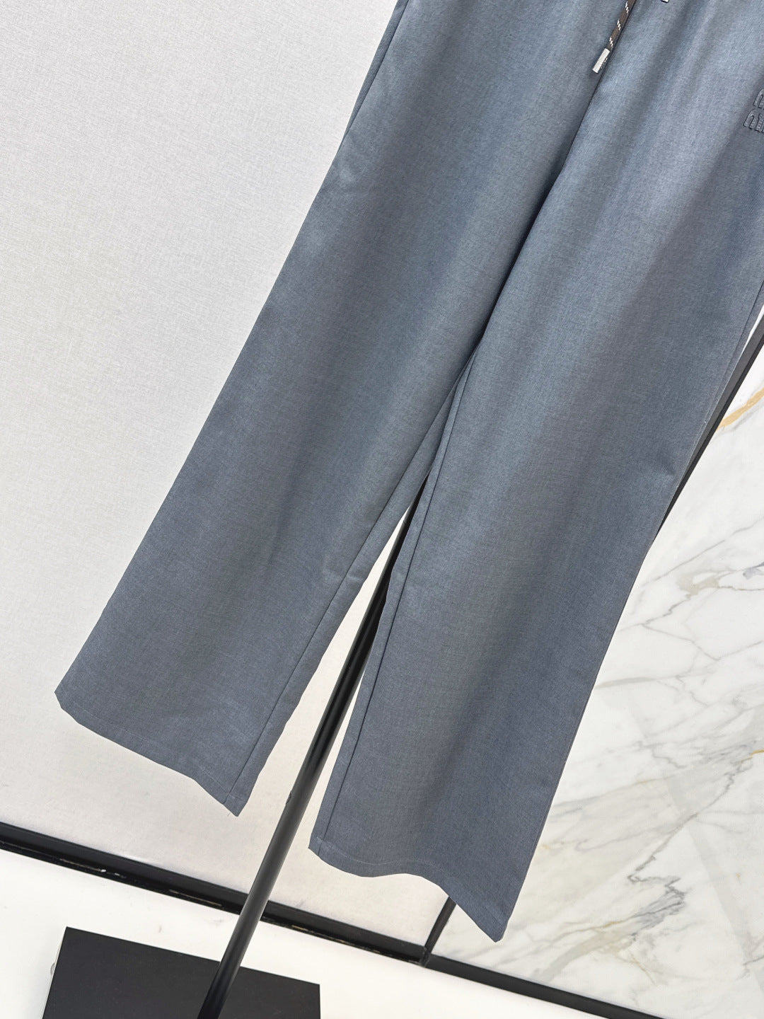 Miu New drawstring straight-leg pants