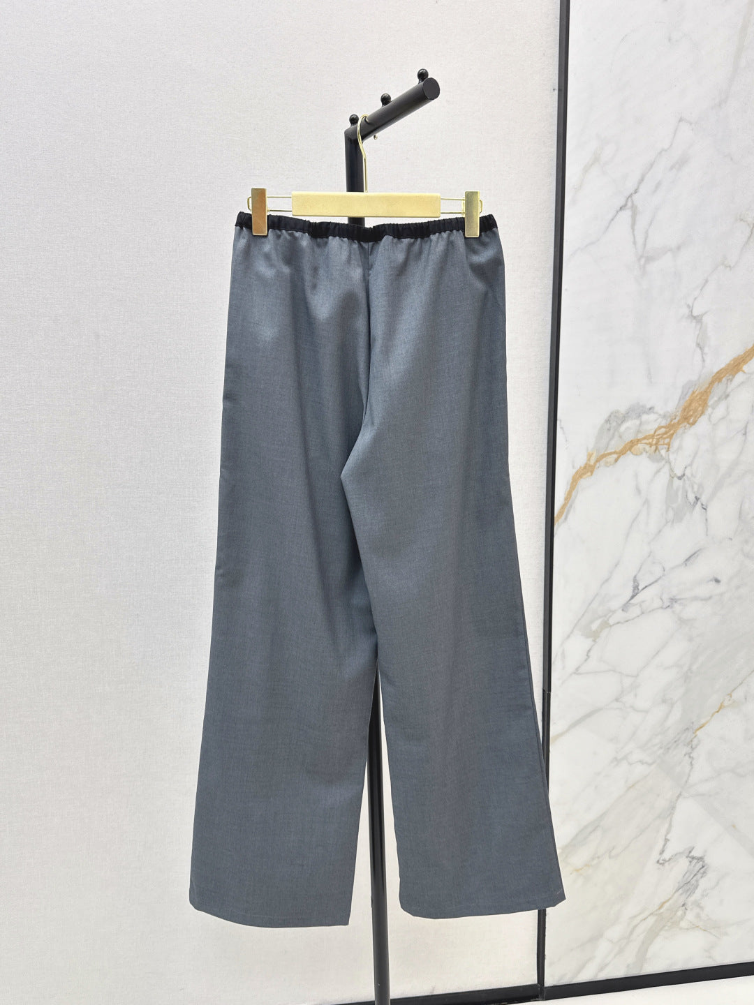 Miu New drawstring straight-leg pants