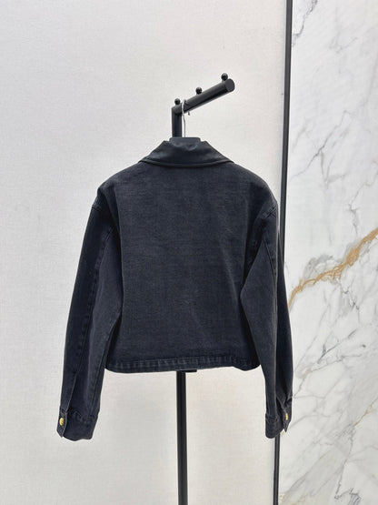 Pra New lapel denim jacket