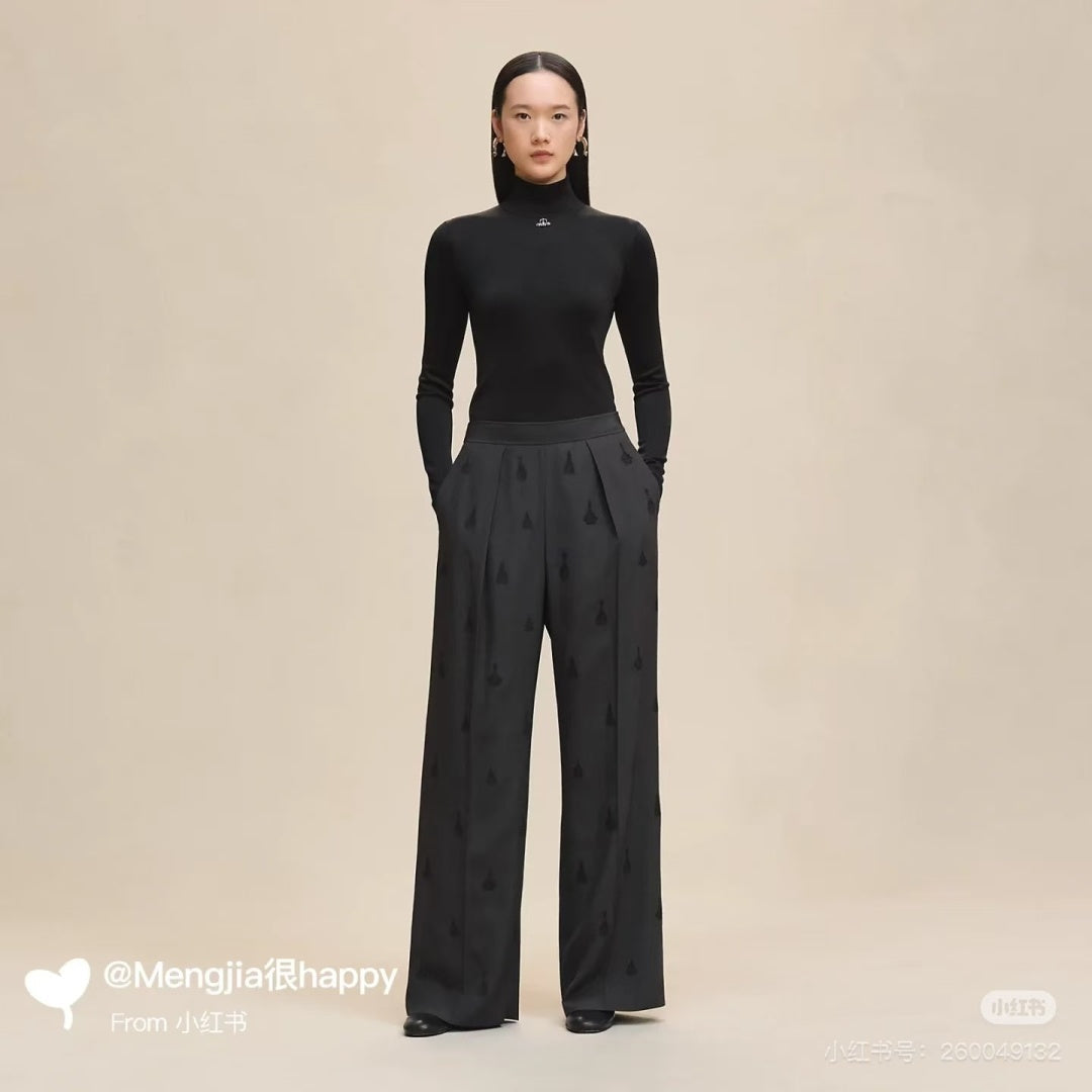 Herm New Silk wide-leg pants