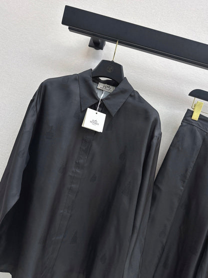 Herm New printed silk shirt