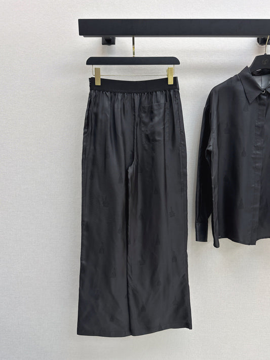 Herm New Silk wide-leg pants