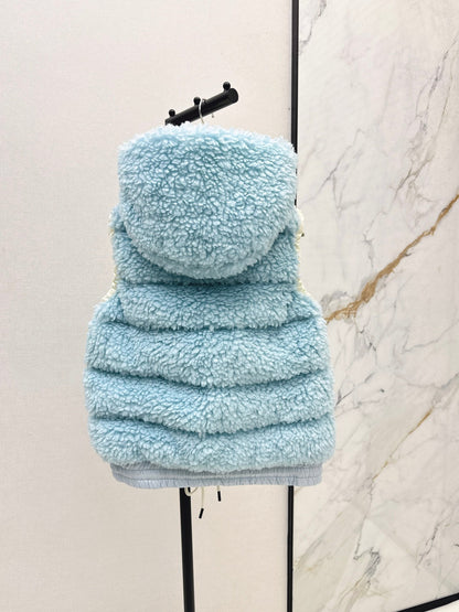 Monc New lambswool vest down jacket