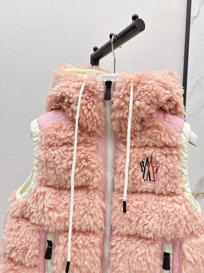 Monc New lambswool vest down jacket
