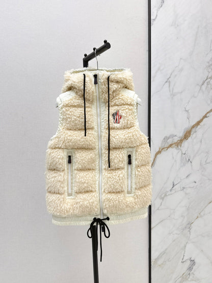 Monc New lambswool vest down jacket