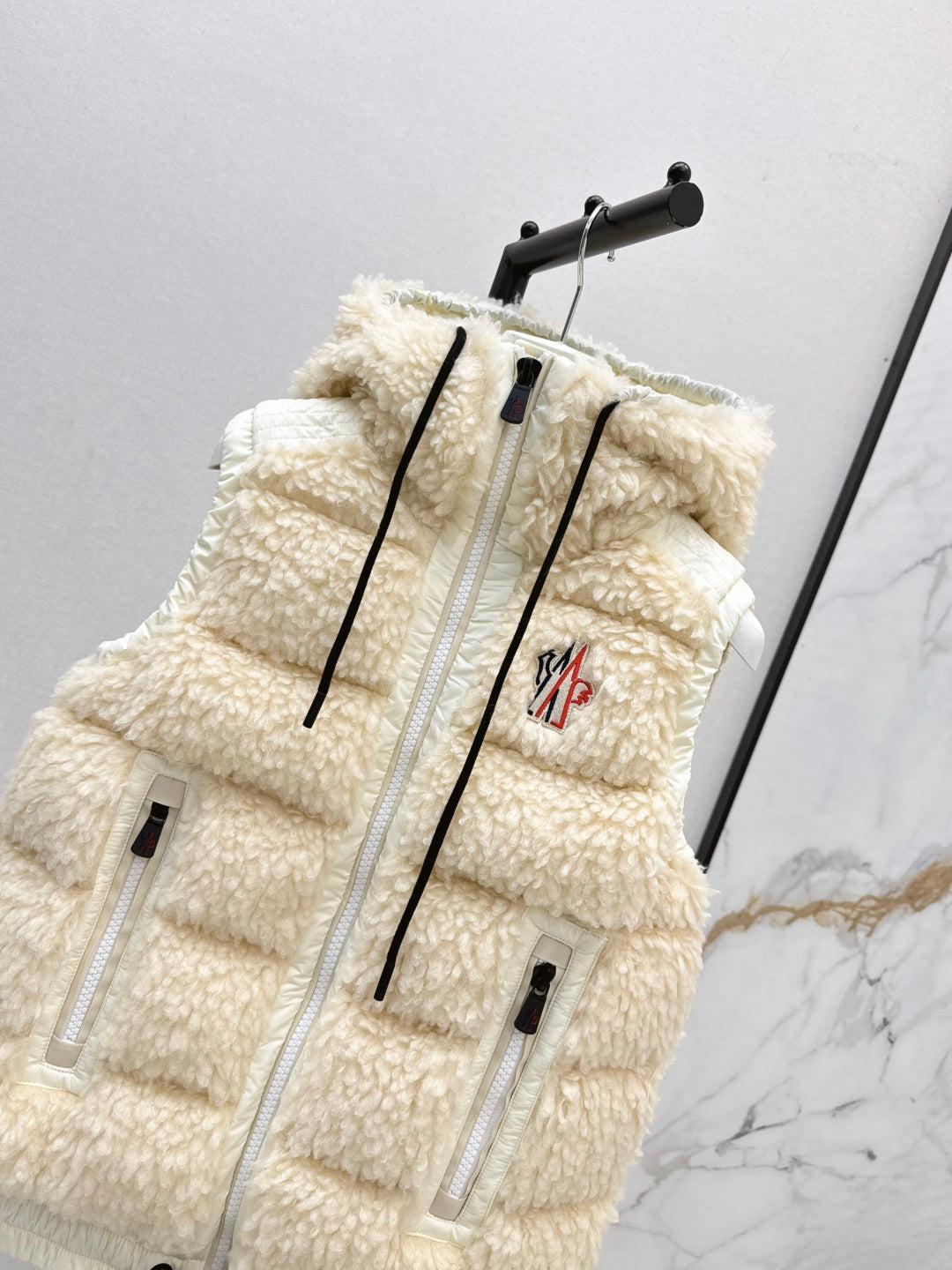 Monc New lambswool vest down jacket