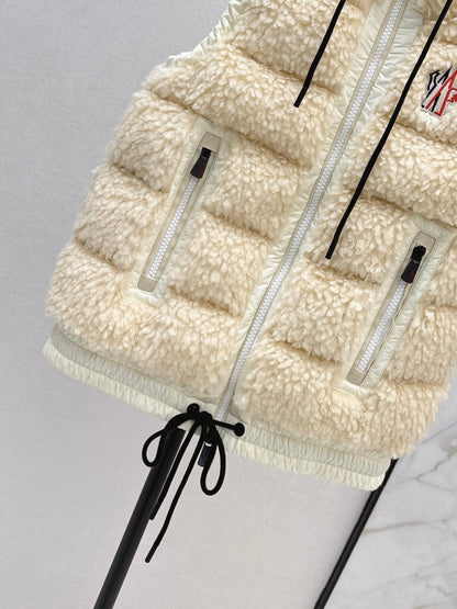 Monc New lambswool vest down jacket