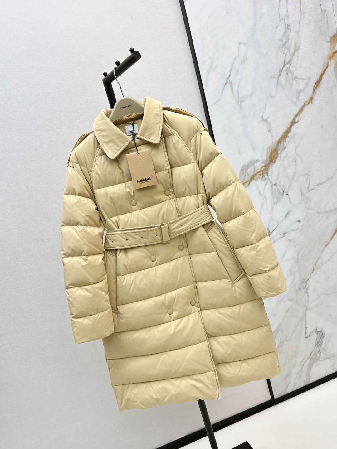 Bur New Double-breasted long down jacket