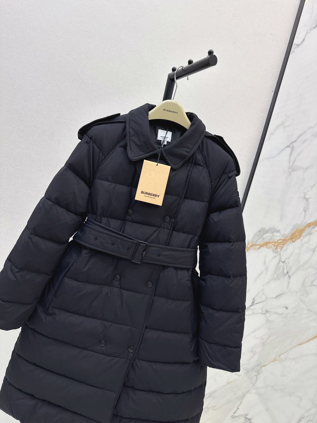 Bur New Double-breasted long down jacket