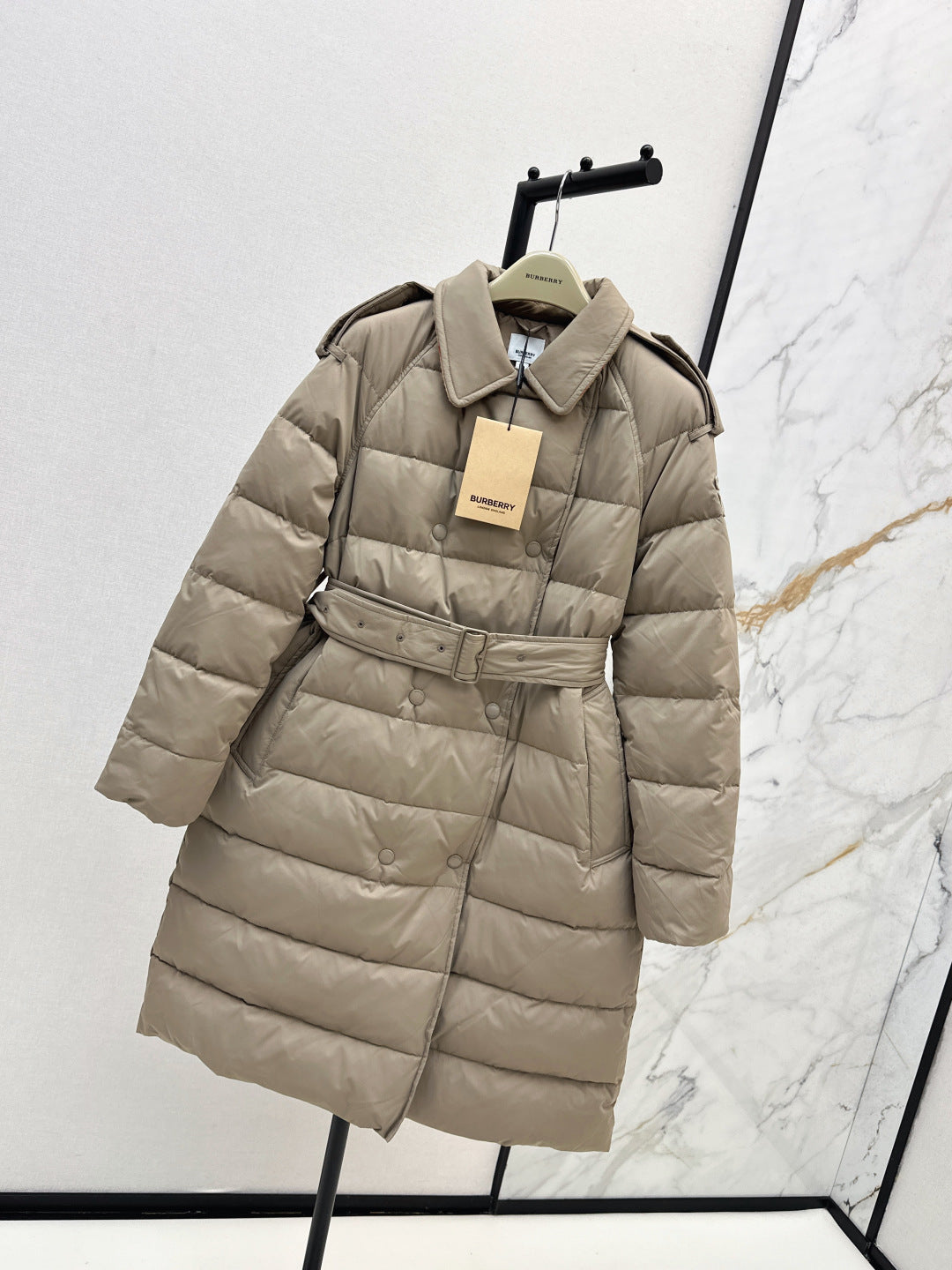 Bur New Double-breasted long down jacket