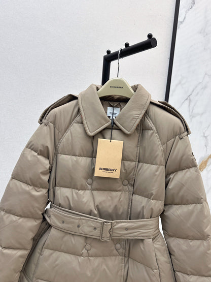 Bur New Double-breasted long down jacket