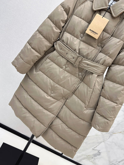 Bur New Double-breasted long down jacket