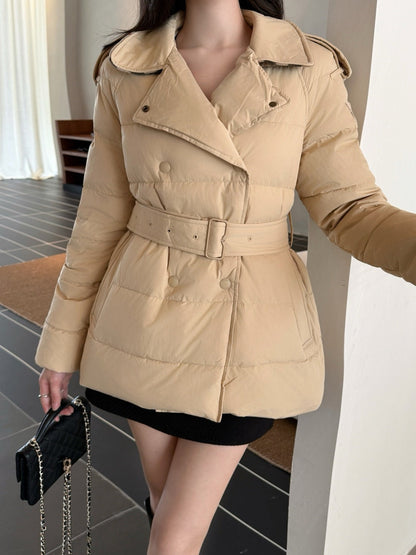 Bur New Double-breasted short down jacket