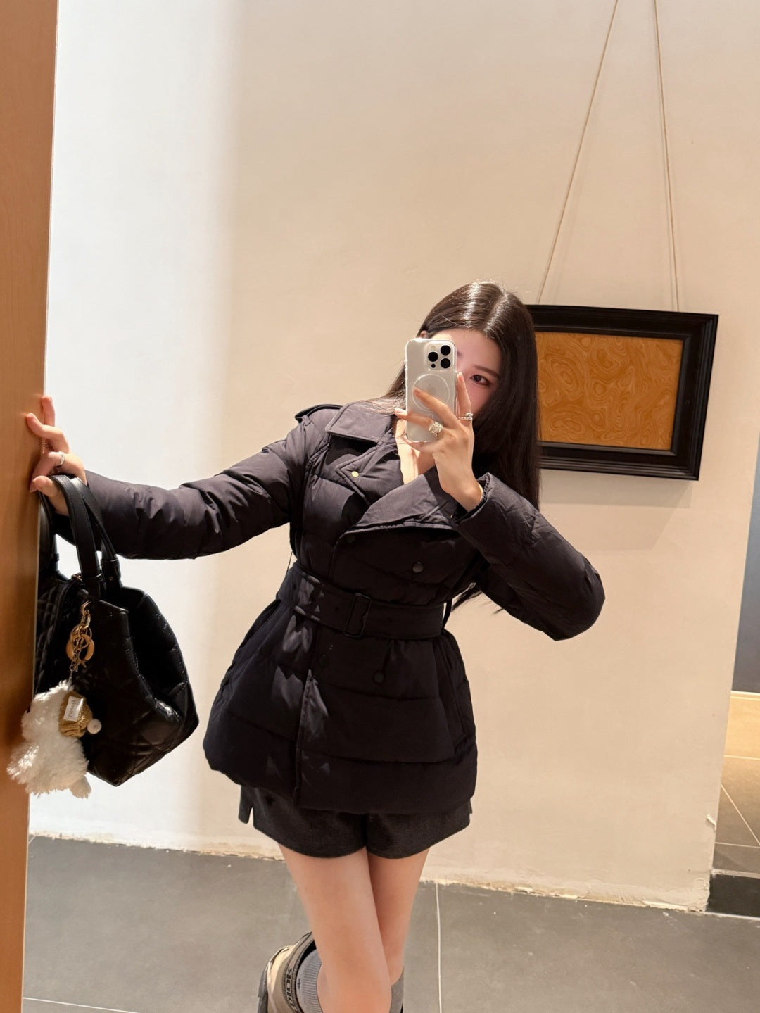 Bur New Double-breasted short down jacket