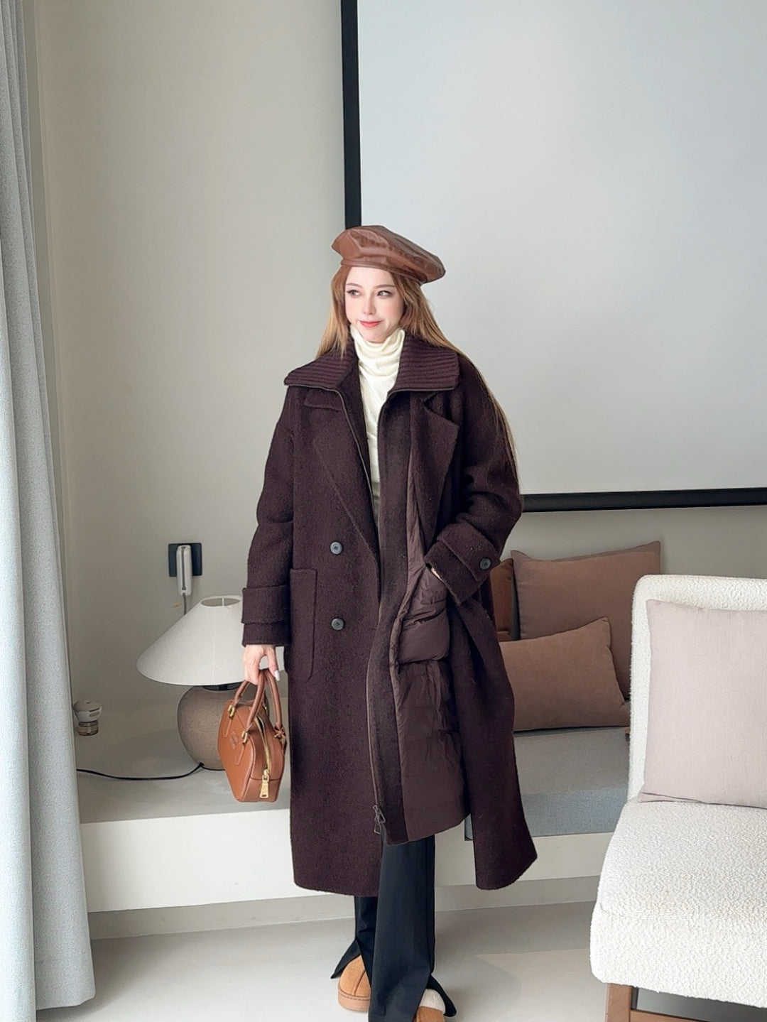 Max New Down vest + coat two-piece set