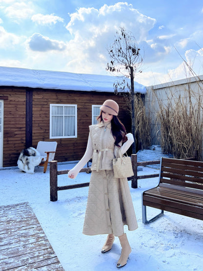 CD New Plaid vest jacket