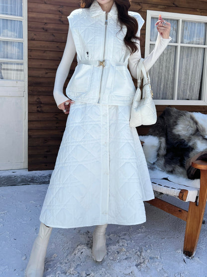 CD New Plaid vest jacket