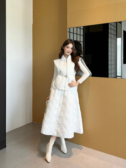 CD New Plaid long skirt