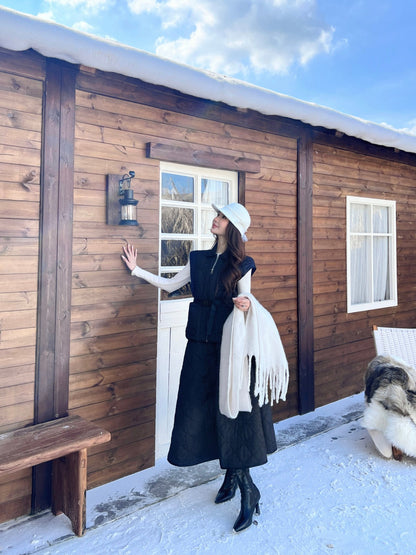 CD New Plaid vest jacket