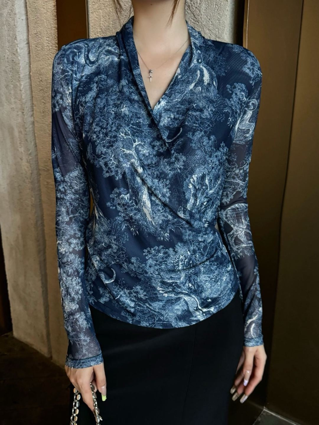 CD New Mesh bottoming shirt