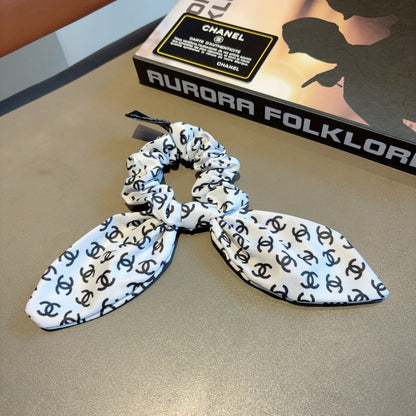 Chan Letter ribbon ponytail hair tie