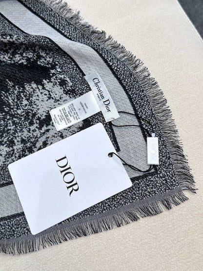 CD classic print scarf