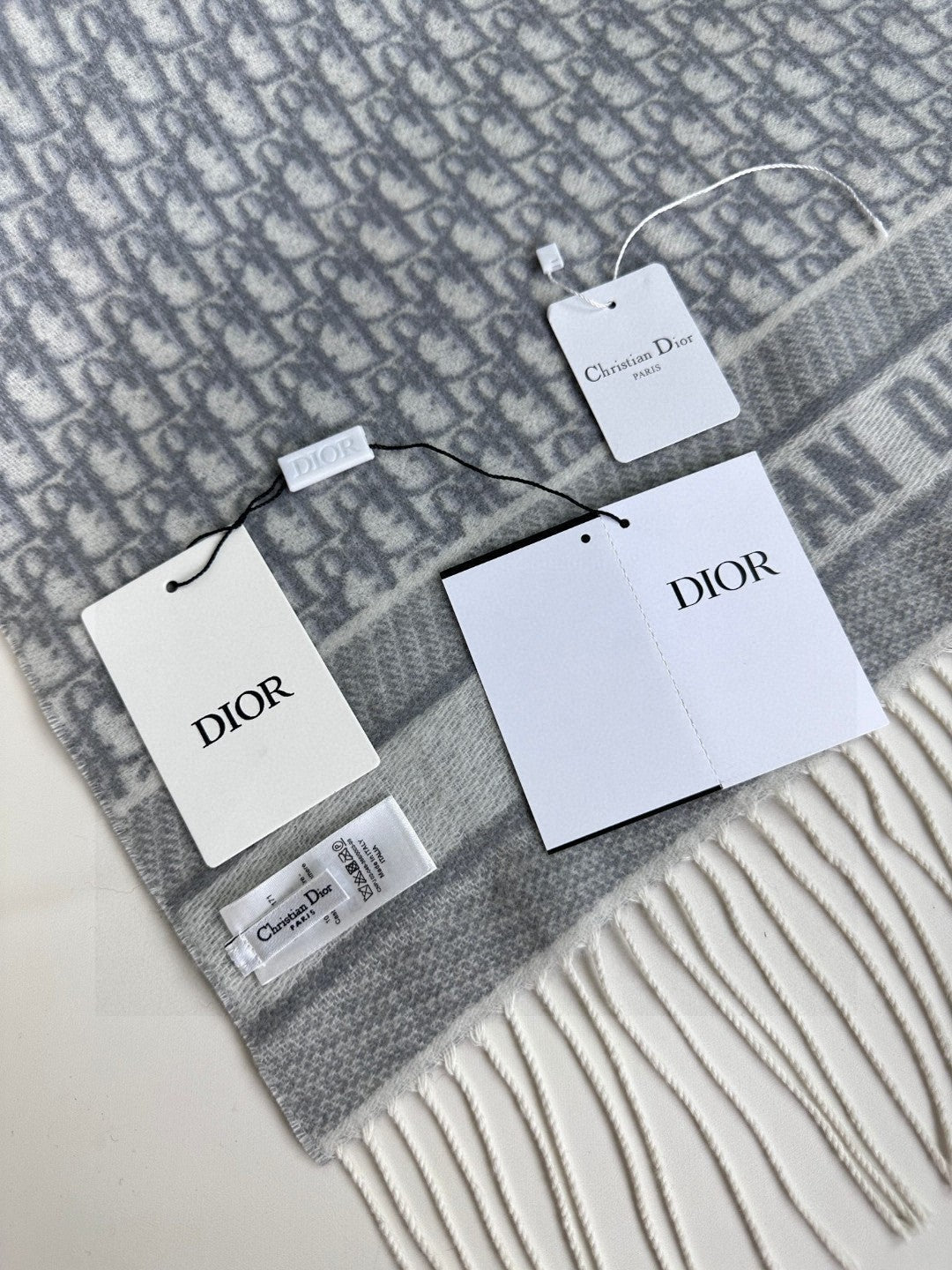 CD Classic printed double-sided cashmere scarf