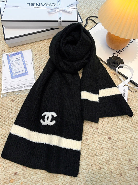 Chan classic woven wool scarf