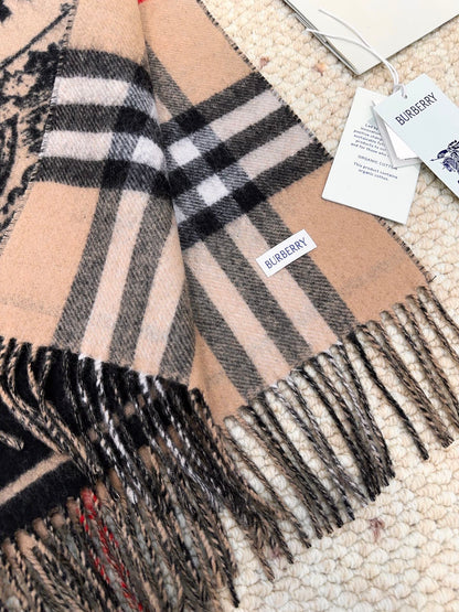 Bur War Horse Knight Reversible Shawl