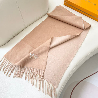 Louis classic striped plaid cashmere scarf